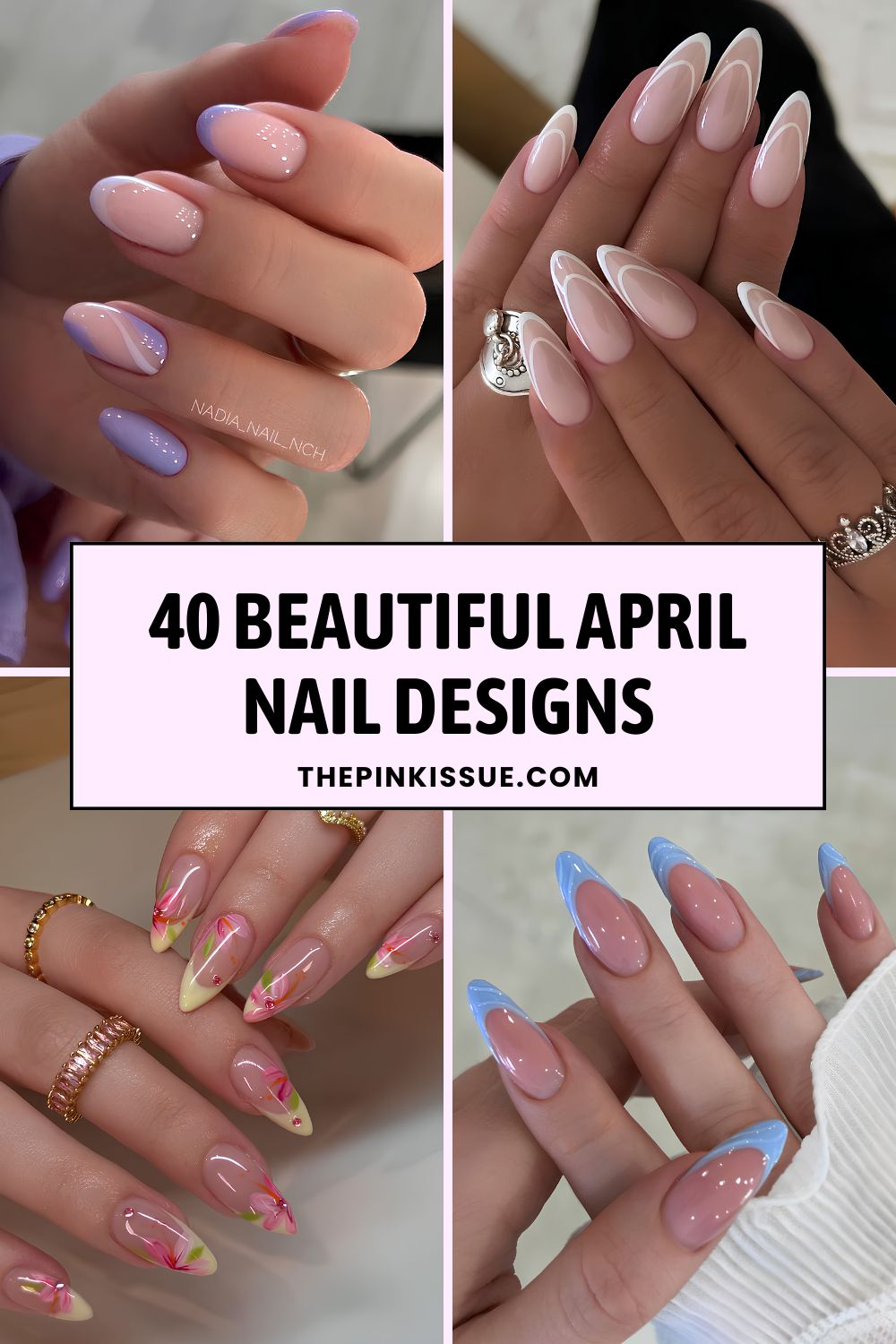 April nail designs Pinterest