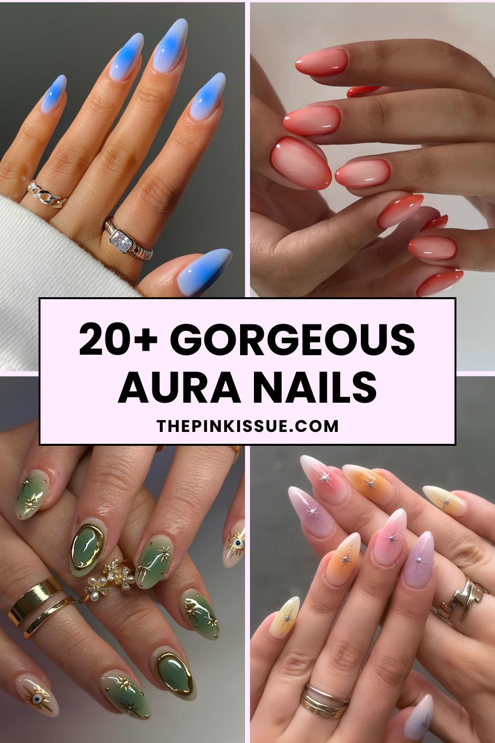 Aura nail designs Pinterest