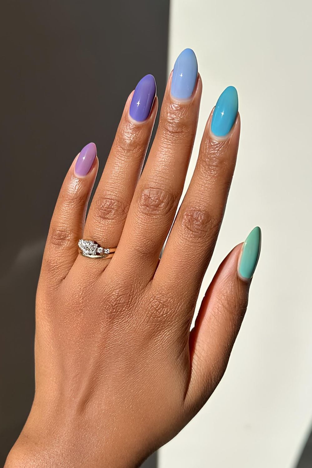 Colorful jelly nails