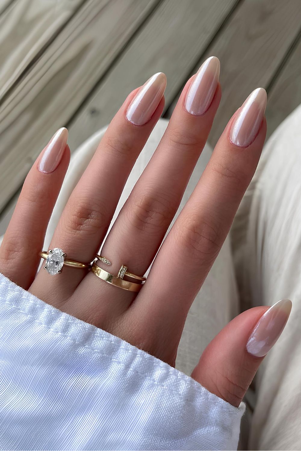 Glazed donut manicure