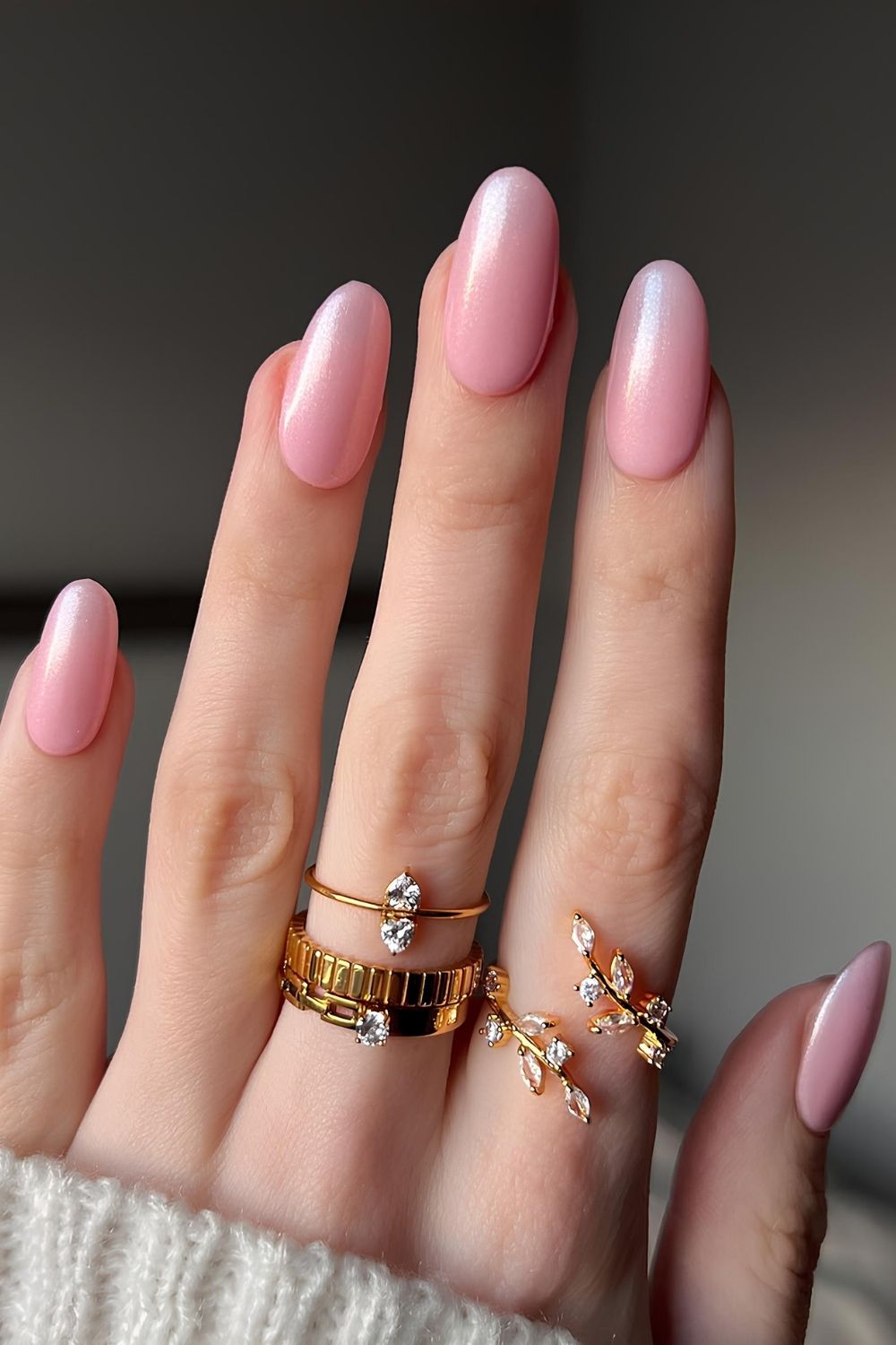 Glazed strawberry nails