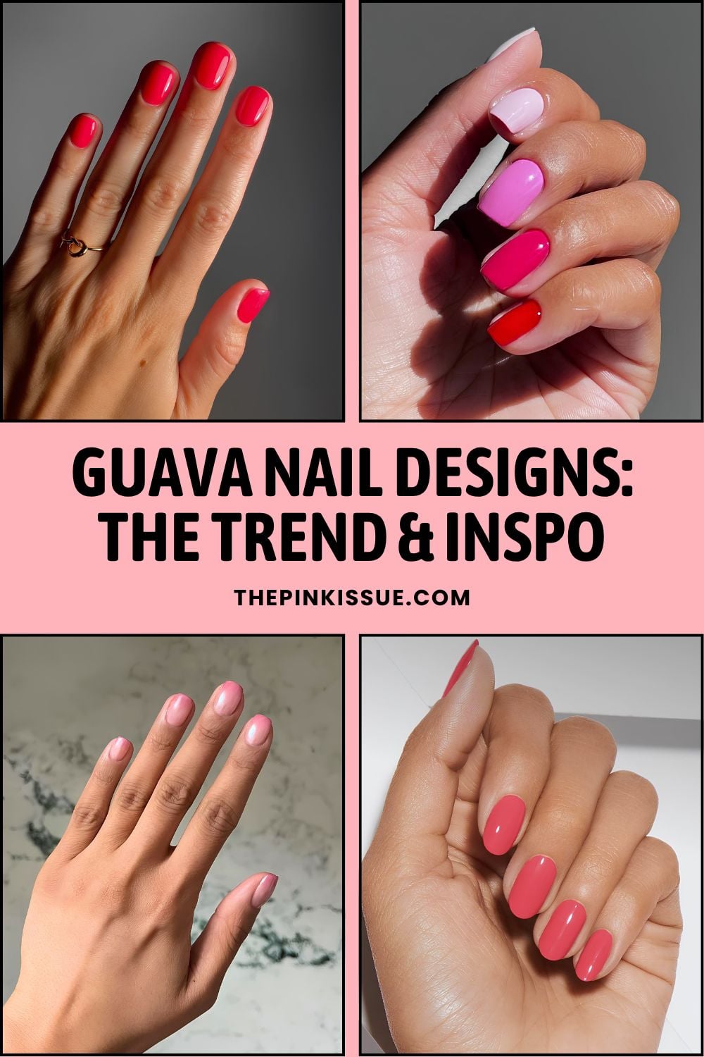 Guava nails trend Pinterest