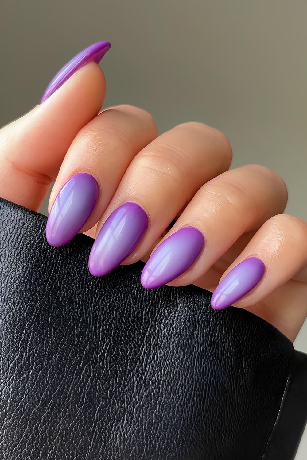 Hot purple aura nails
