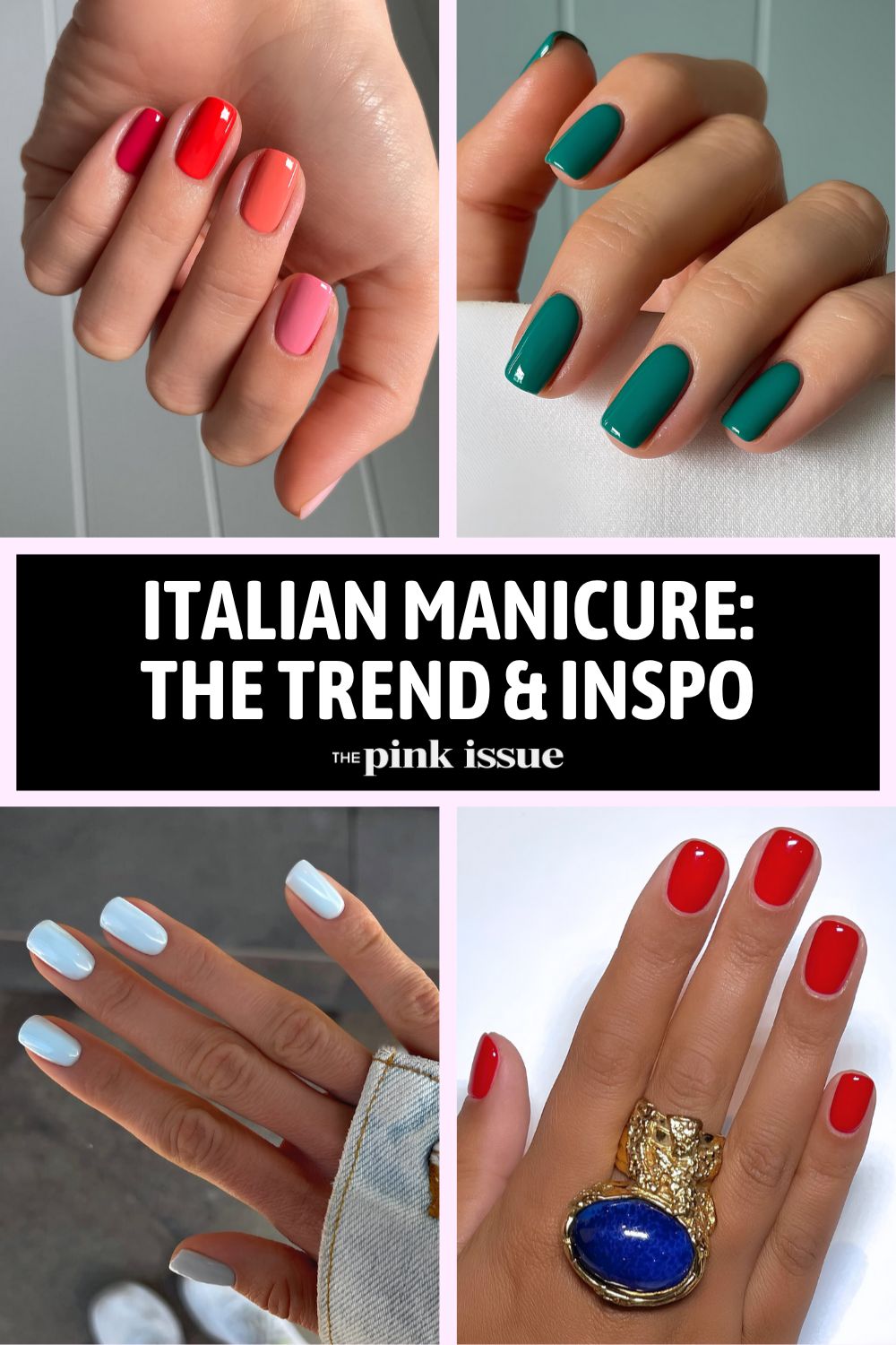 Italian manicure trend Pinterest