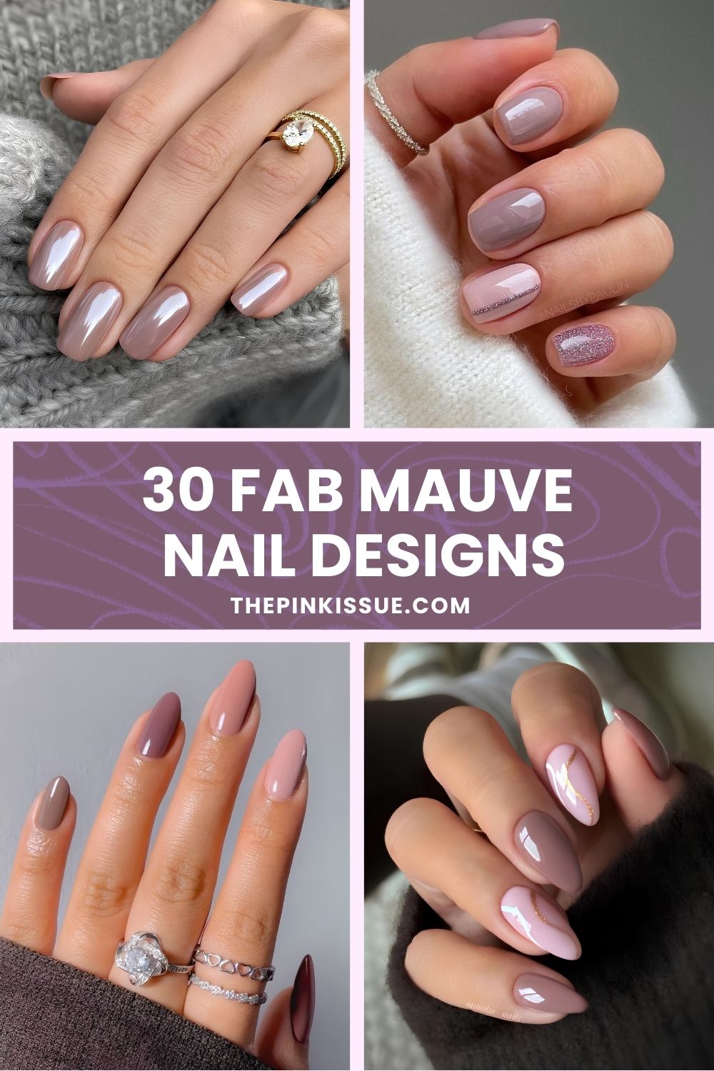 Mauve nail ideas Pinterest