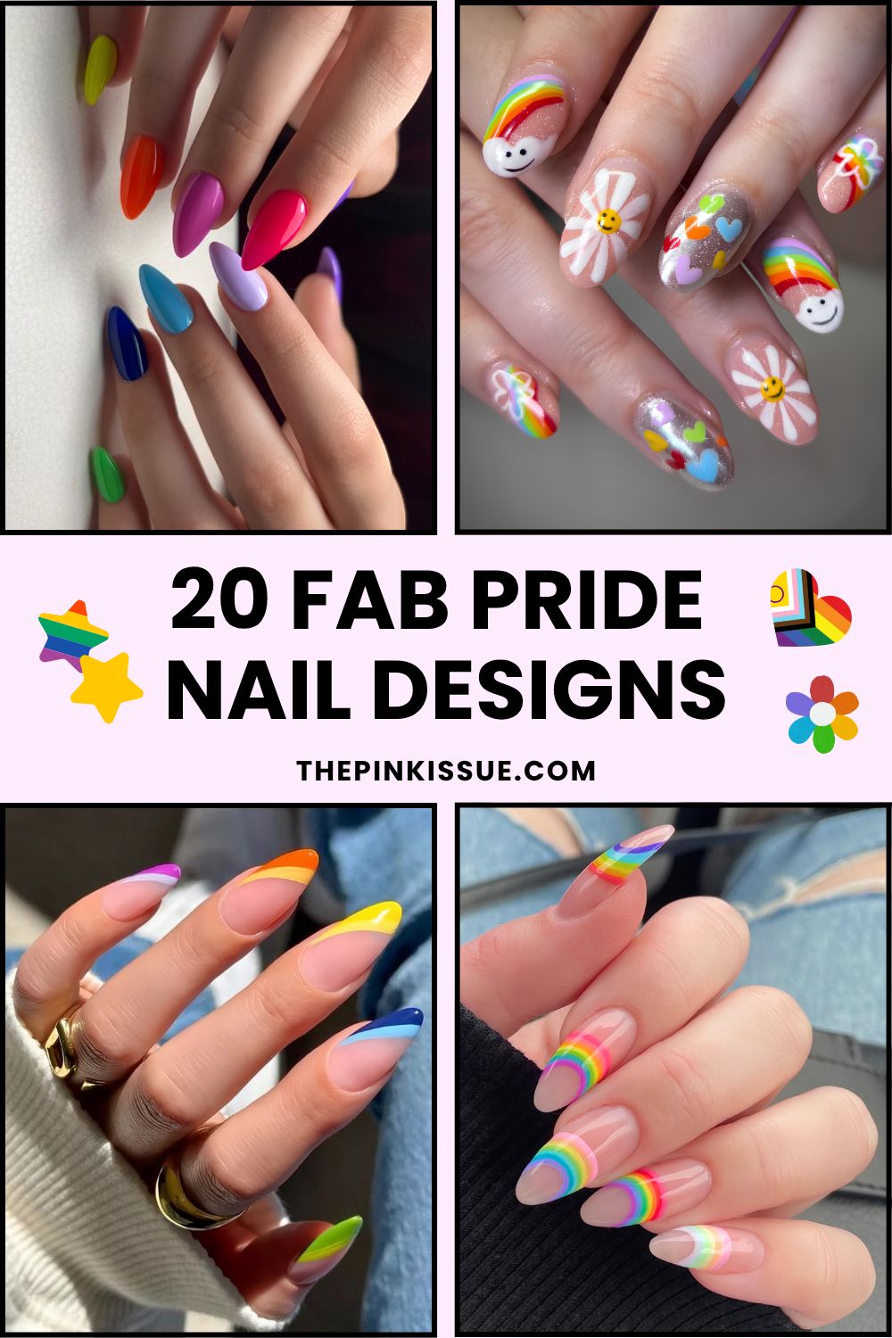 Pride nail designs pinterest