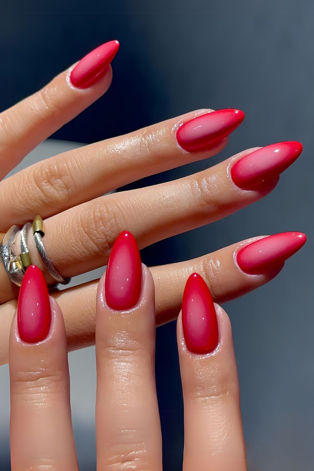 Red aura manicure
