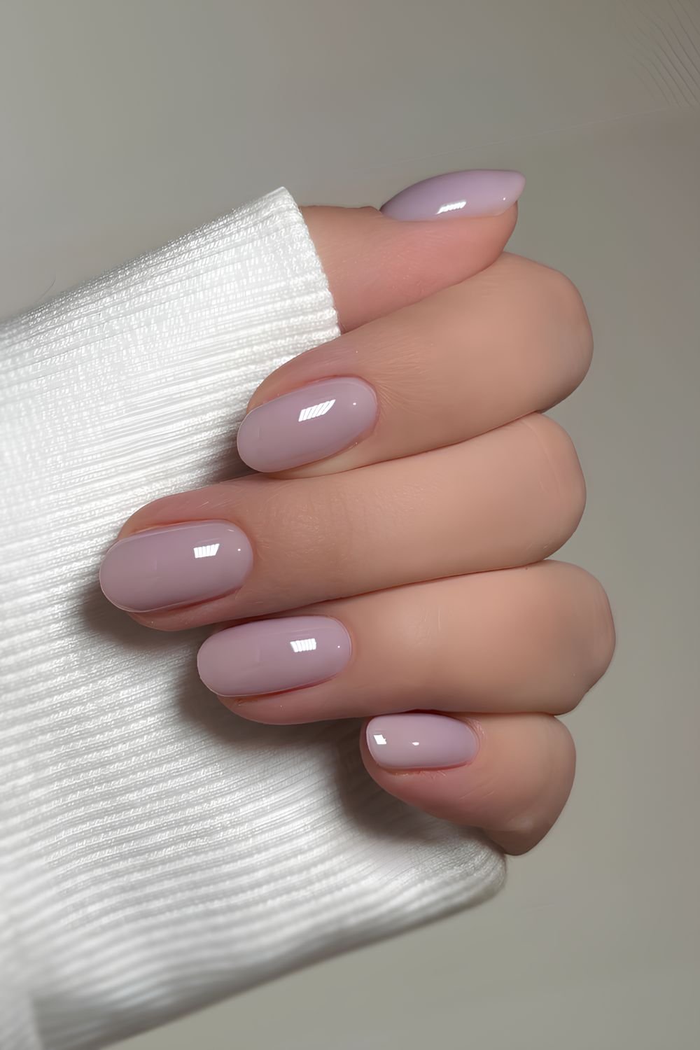 Solid lavender nails
