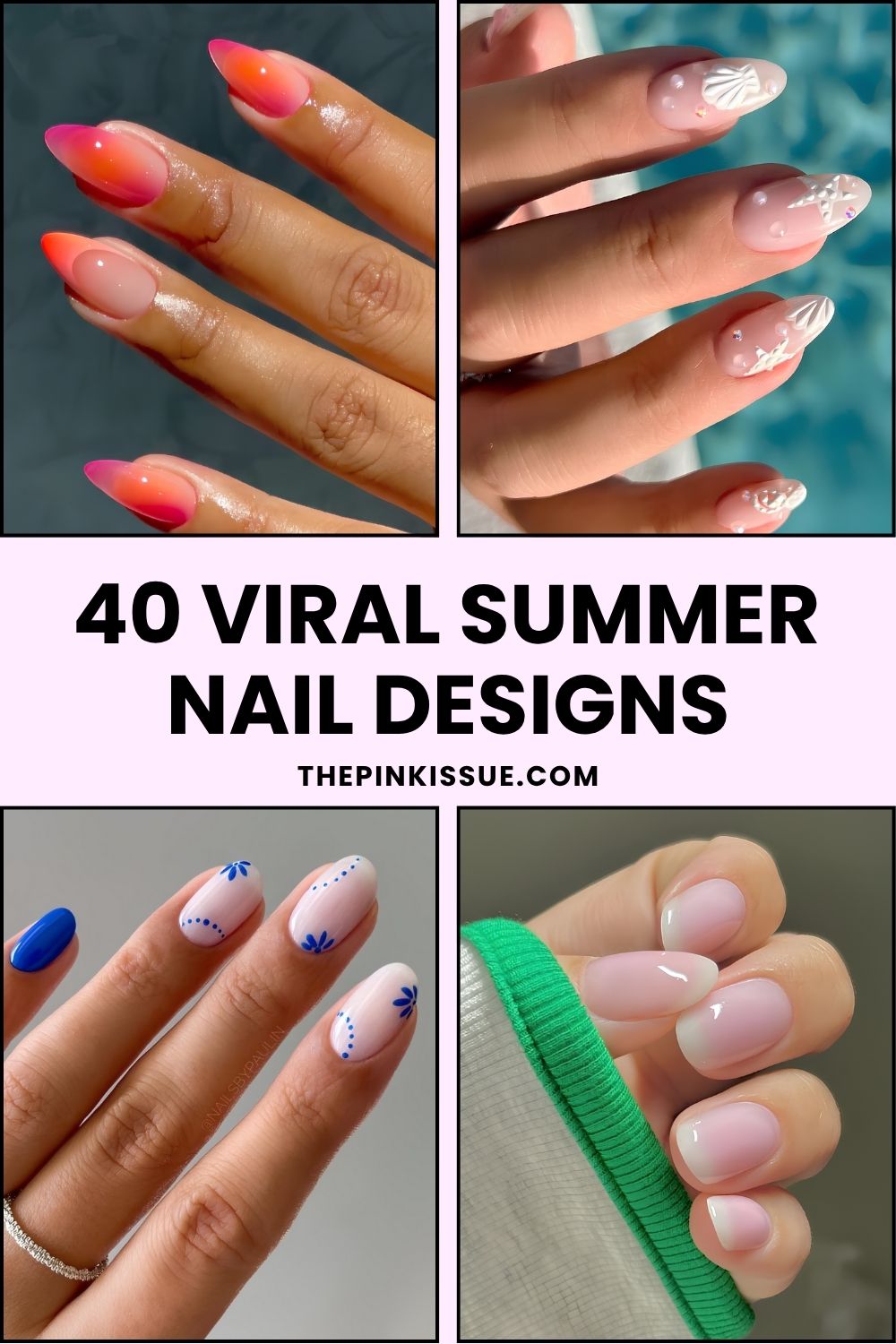 Summer nail designs Pinterest