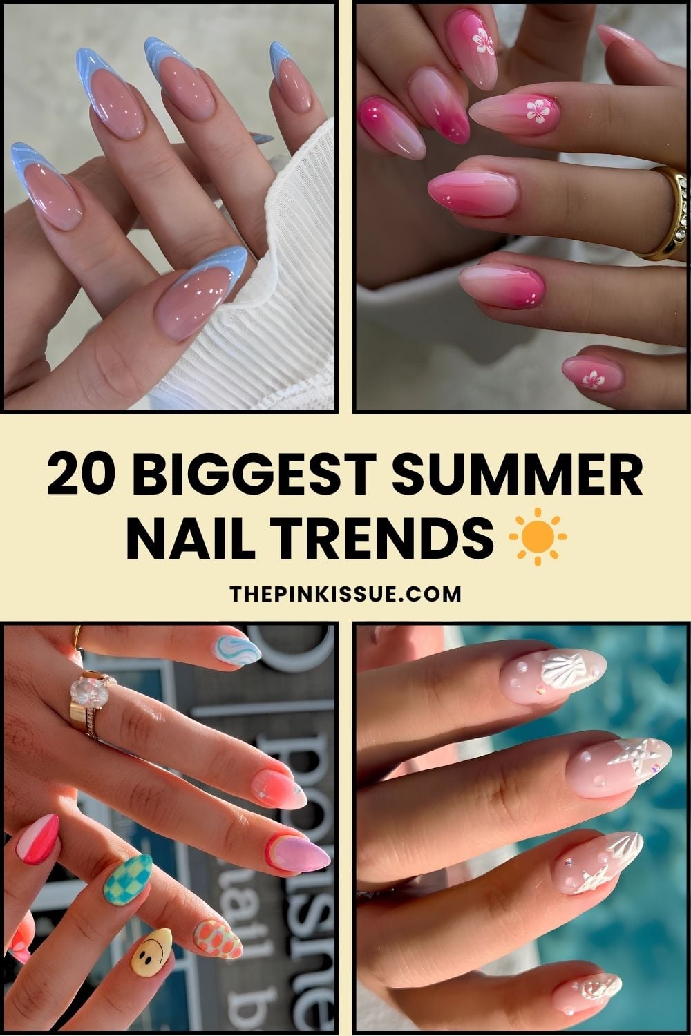 Summer nail trends Pinterest